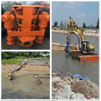 泉祥300挖掘机强力清淤泵-QSY带开挖功能挖掘机排污泥泵