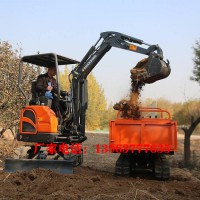 农用小型挖机大棚用的挖土机果园施肥翻土专用挖掘机
